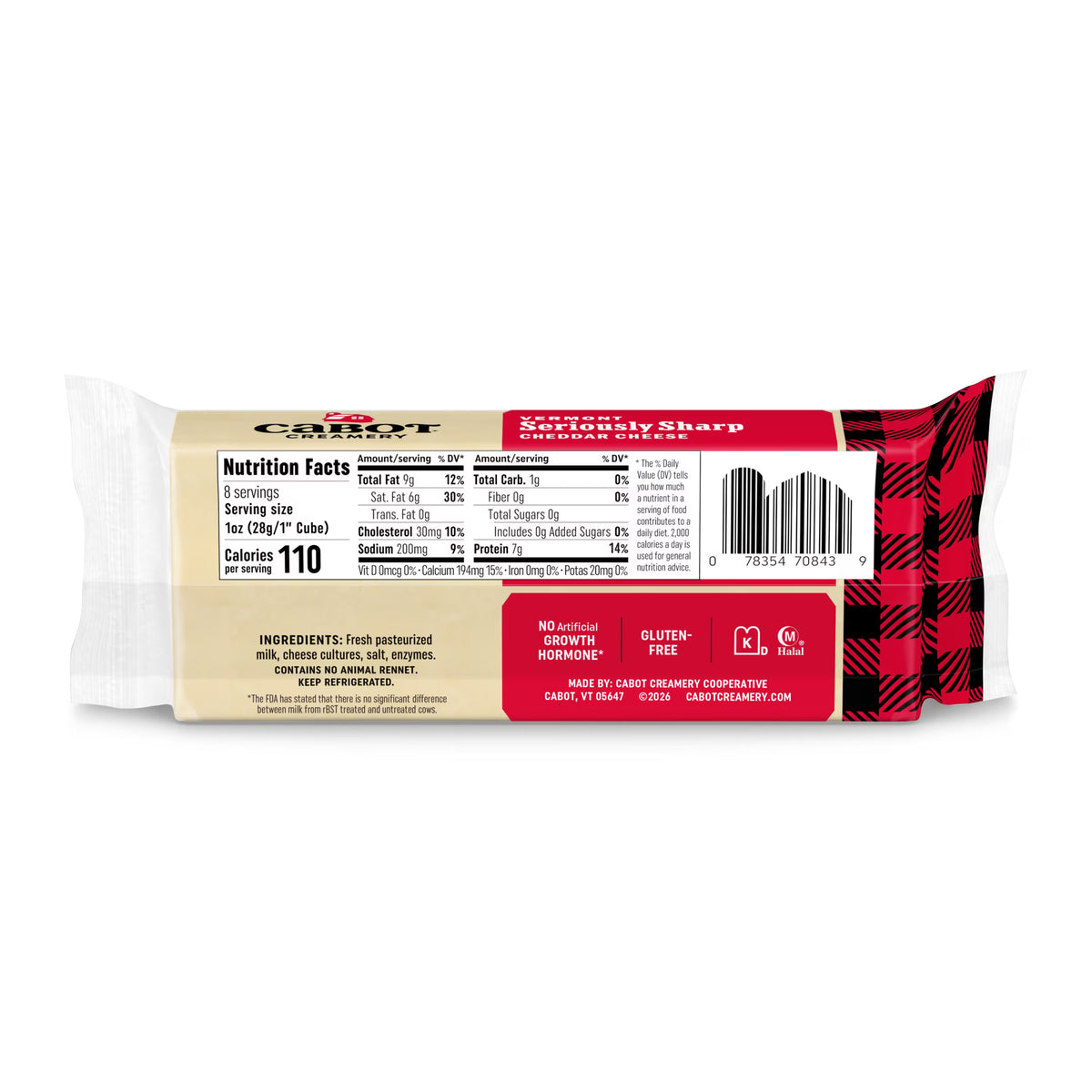 Cabot Sharp Cheddar Cheese Block