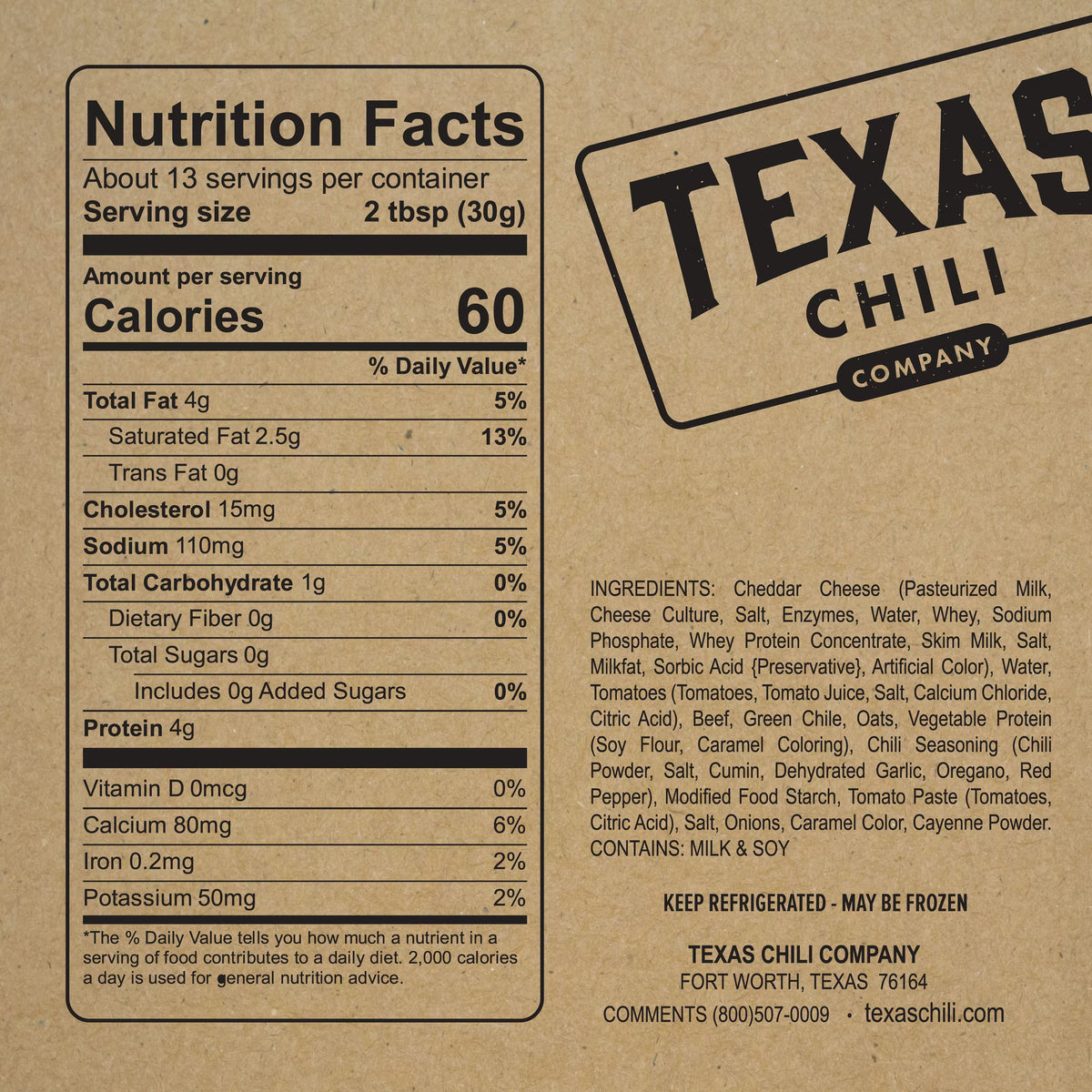 Texas Chili Company Chili & Queso, 14oz
