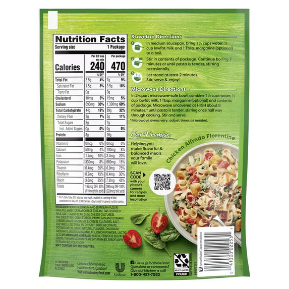 Knorr Pasta Sides Alfredo, 4.6oz