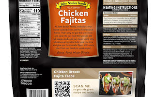 John Soules Foods Chicken Breast Fajita Strips, 16oz