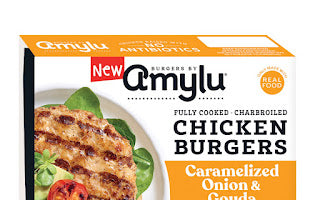 Caramelized Onion & Gouda Chicken Burgers, 8oz