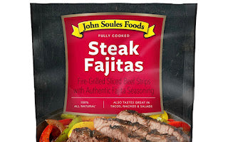 John Soules Foods Steak Fajitas Beef Strips, 6 oz