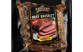 ADLER'S SMOKEHOUSE Seasoned Sliced Mesquite Smoked Beef Brisket, 1.5 - 2 lb