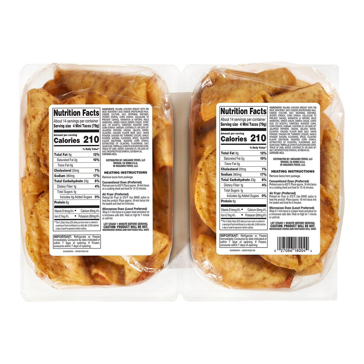 Don Miguel Chicken and Two-Cheese Mini Tacos