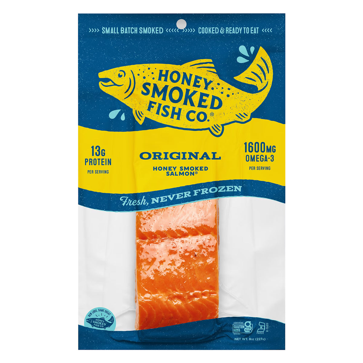 Honey Smoked Fish Co. Original Flavor Honey Smoked Salmon, 8 oz.