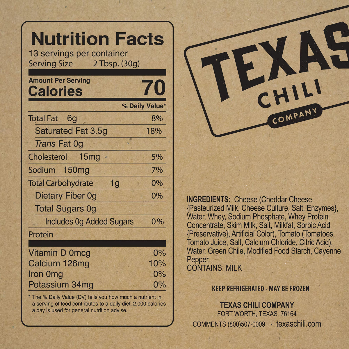 Texas Chili Company Queso, 14oz