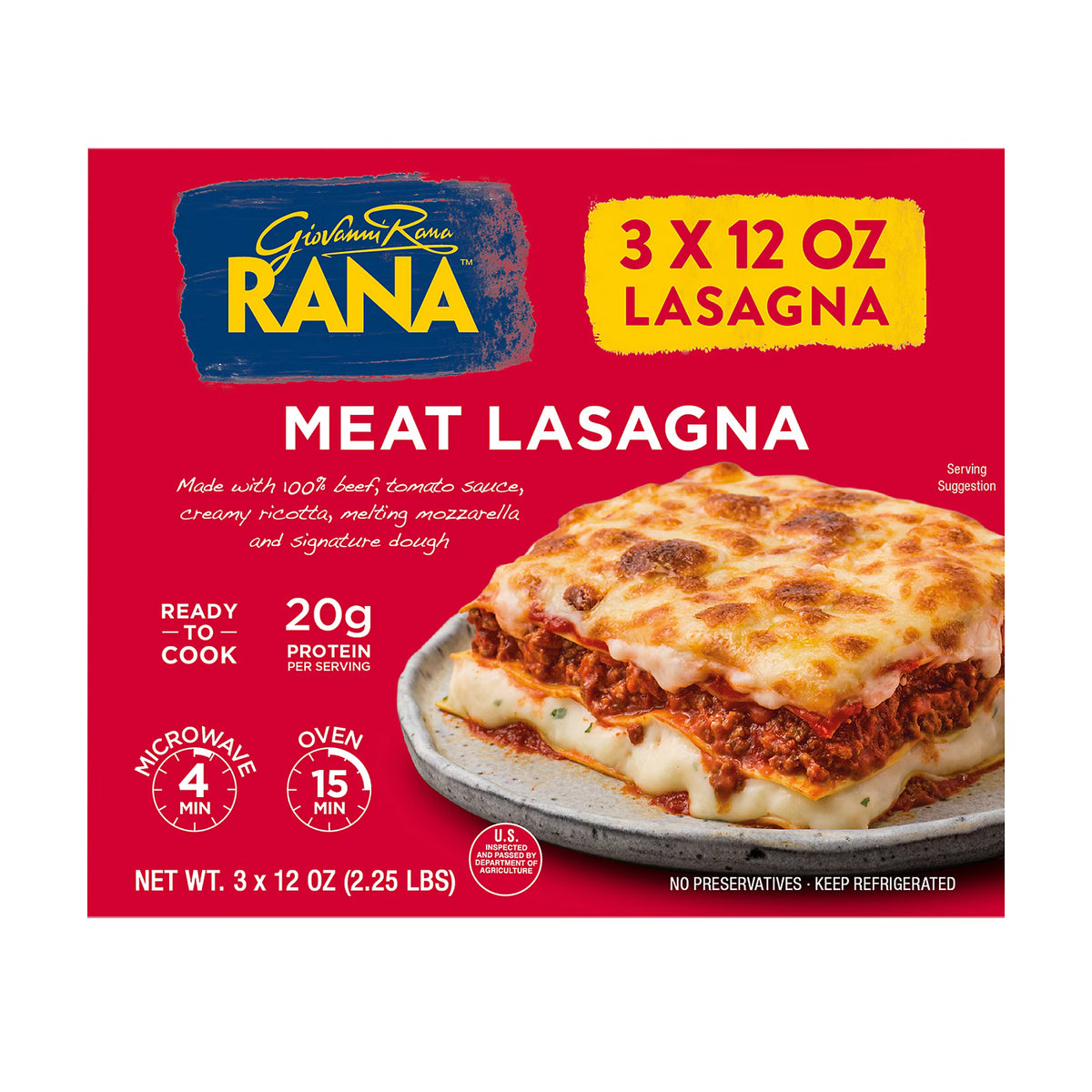 Giovanni Rana Mini Meat Lasagnas, 3 pk./12 oz.