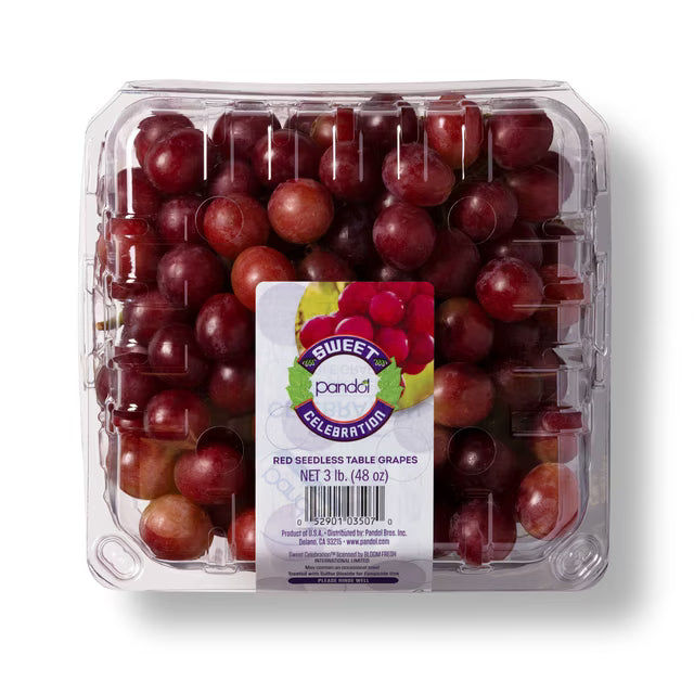 Red Seedless Grapes, 3Ib.