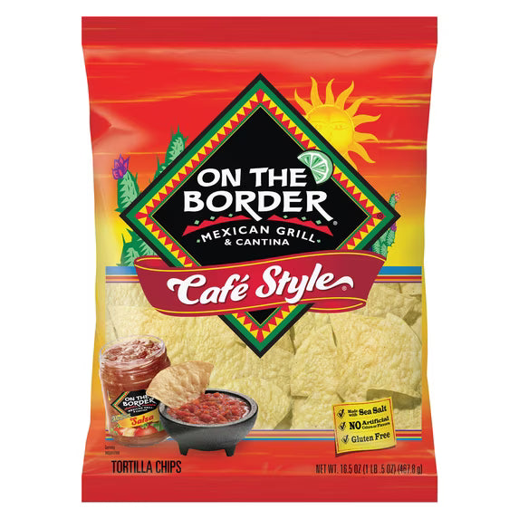 On The CCafe Style Tortilla Chips, 16.5 oz