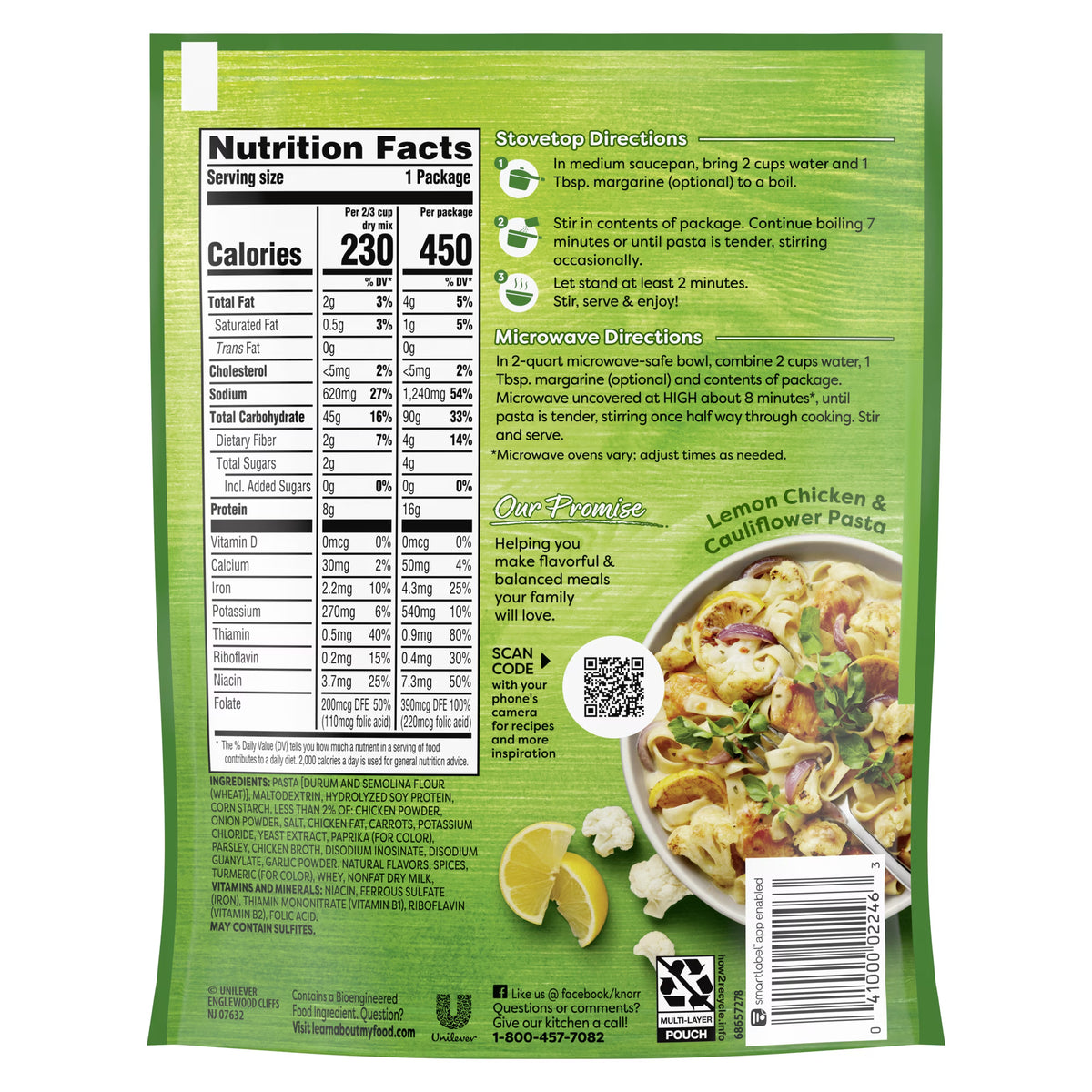 Knorr Pasta Sides Chicken Fettuccine, 4.6oz