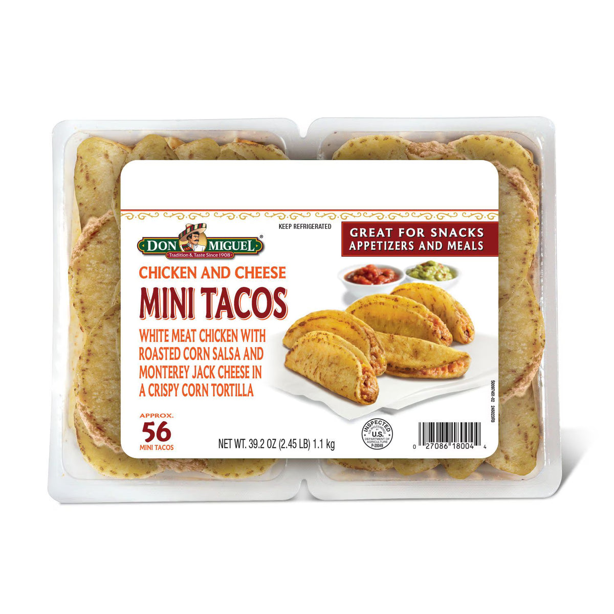 Don Miguel Chicken and Two-Cheese Mini Tacos