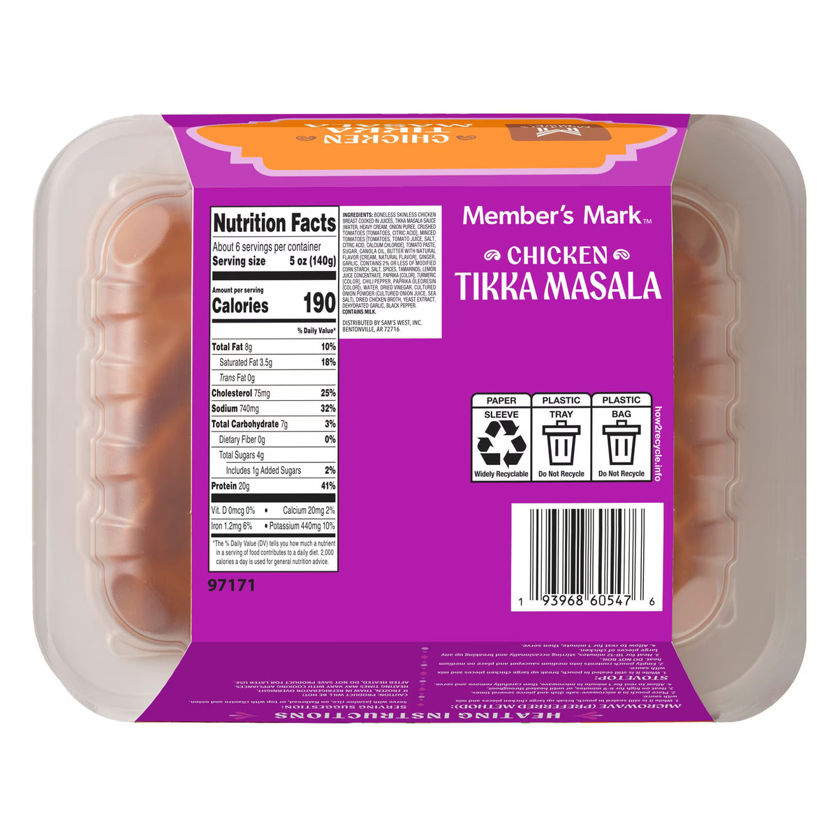 Member's Mark Tikka Masala Chicken, 32oz